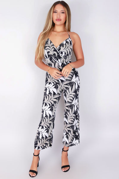 Jeans Warehouse Hawaii - PRINT CASUAL JUMPSUITS - WATCH YOUR STEP JUMPSUIT | By MEEK DBA LAC BLEU