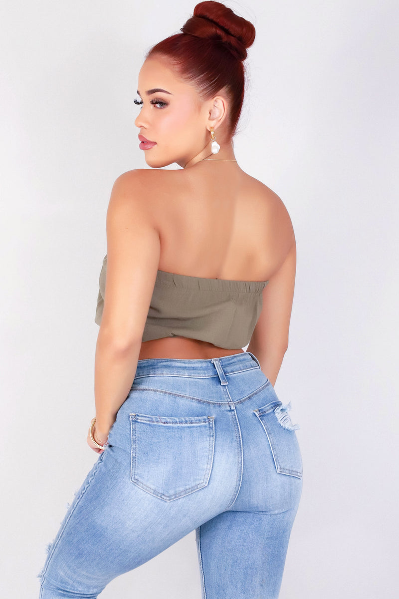 Jeans Warehouse Hawaii - TANK SOLID WOVEN CASUAL TOPS - ALL OUT TUBE TOP | By PAPERMOON/ B_ENVIED