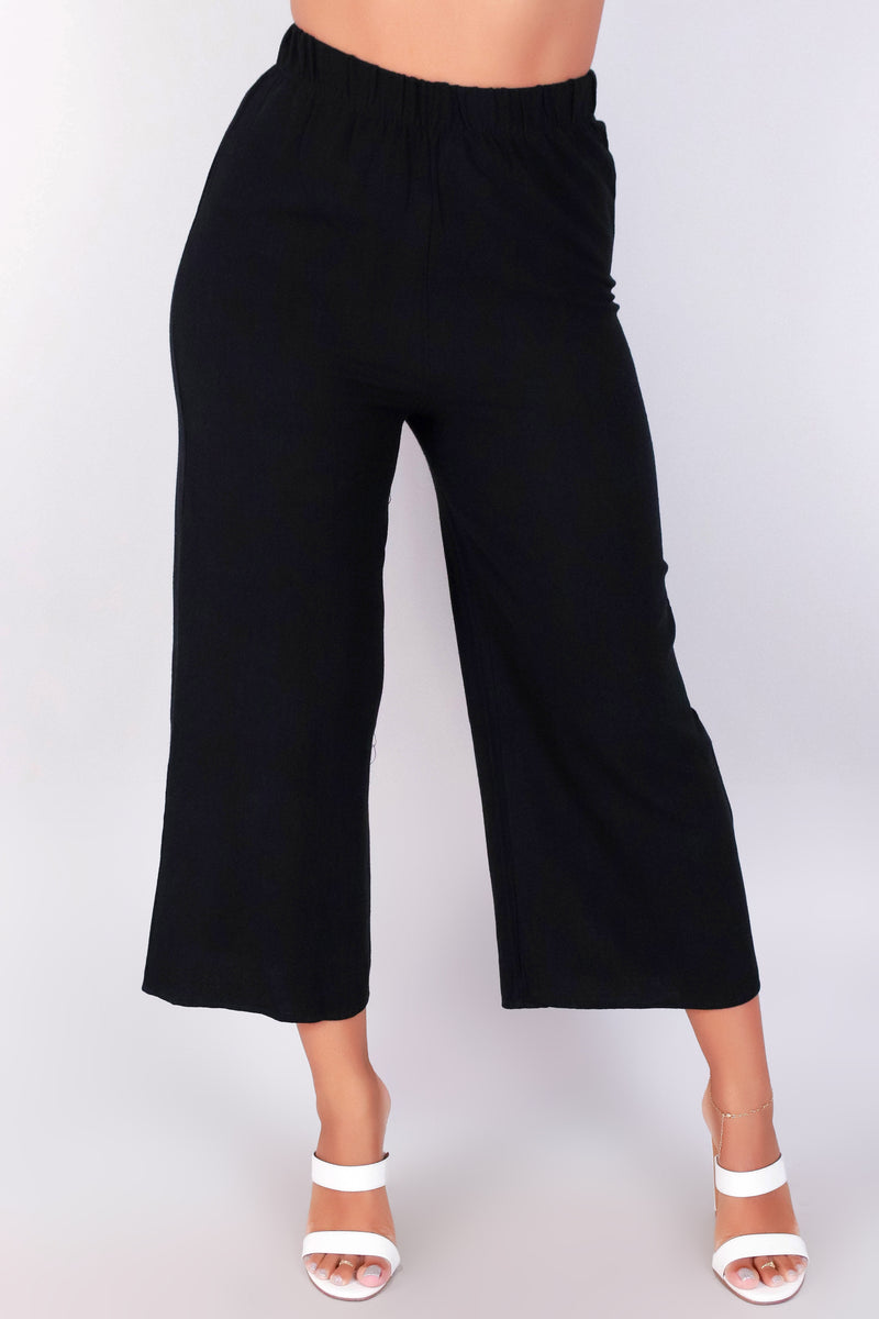 Jeans Warehouse Hawaii - SOLID WOVEN CAPRI&