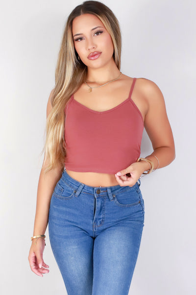 Jeans Warehouse Hawaii - TANK/TUBE SOLID BASIC - TRY AGAIN CROP TOP | By ACTIVE USA