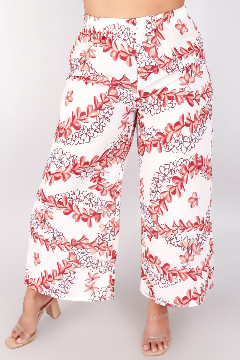 Jeans Warehouse Hawaii - PLUS PRINT WOVEN CAPRI&