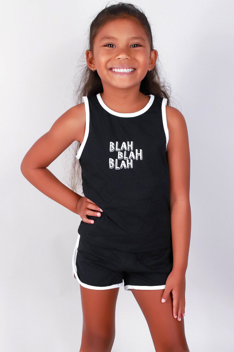 Jeans Warehouse Hawaii - NON DENIM SHORTS 2T-4T - BLAH BLAH BLAH SHORTS | KIDS SIZE 2T-4T | By GREENWELL PROMOTIONS LTD