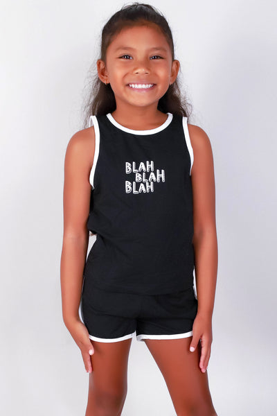 Jeans Warehouse Hawaii - S/L PRINT TOPS 2T-4T - BLAH BLAH BLAH TOP | KIDS SIZE 2T-4T | By GREENWELL PROMOTIONS LTD