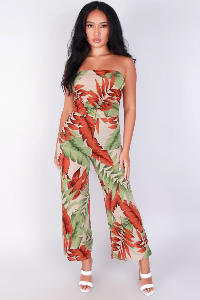 Jeans Warehouse Hawaii - PRINT CASUAL JUMPSUITS - FLY ME OUT JUMPSUIT | By MEEK DBA LAC BLEU