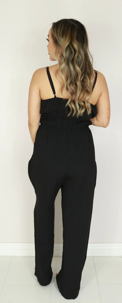 Jeans Warehouse Hawaii - SOLID JUMPERS - ELASTIC WAIST JUMPSUIT | By VERY J