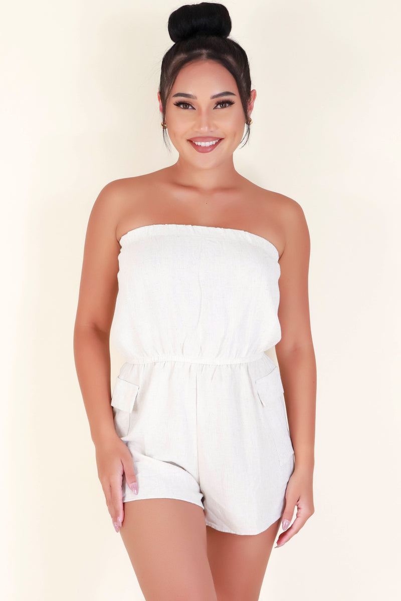 Jeans Warehouse Hawaii - SOLID CASUAL ROMPERS - ON THE LINE ROMPER | By PAPERMOON/ B_ENVIED