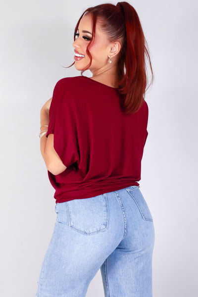 Jeans Warehouse Hawaii - SOLID DOLMAN TOPS - AT IT AGAIN TOP | By ADARA