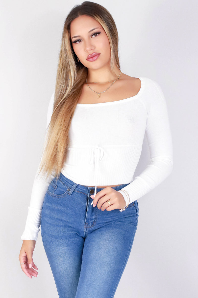 Jeans Warehouse Hawaii - SOLID LONG SLV TOPS - IS IT THAT SWEET SWEATER | By STYLE MELODY