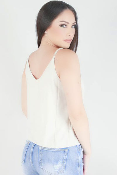 Jeans Warehouse Hawaii - TANK SOLID WOVEN CASUAL TOPS - COME BACK TO ME TOP | By ZENANA (KC EXCLUSIVE,INC