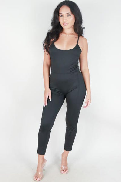 Jeans Warehouse Hawaii - SOLID JUMPERS - SLEEVELESS CATSUIT JUMPSUIT | By VERY J