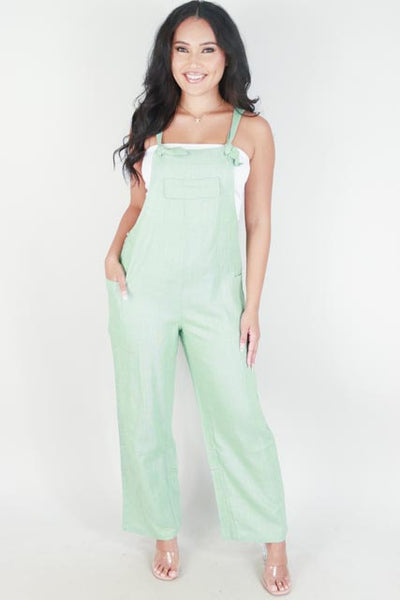 Jeans Warehouse Hawaii - SOLID JUMPERS - TIE STRAP LINEN JUMPSUIT | By VERY J