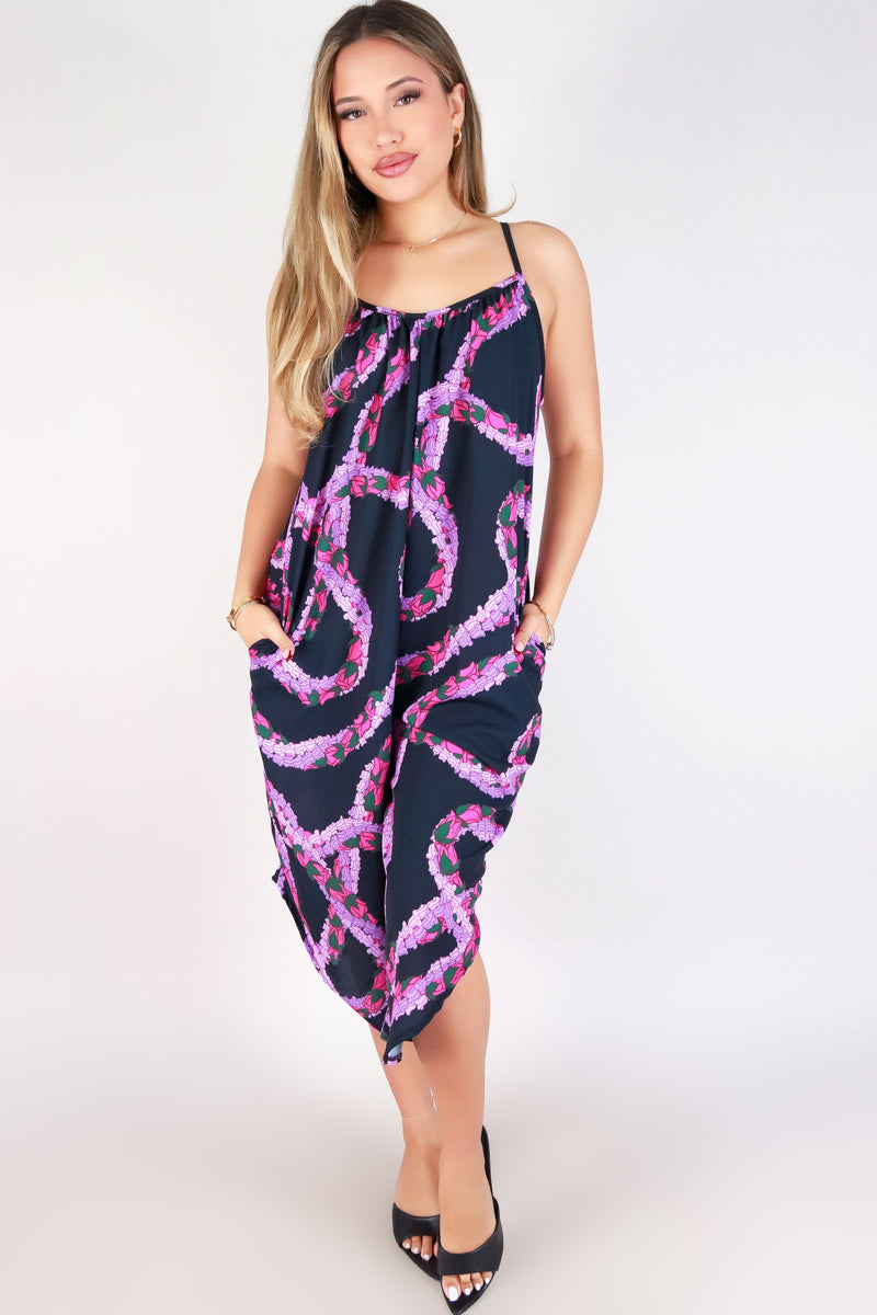 Jeans Warehouse Hawaii - PRINT CASUAL JUMPSUITS - LOKELANI NO WAIST JUMPSUIT | By LUZ