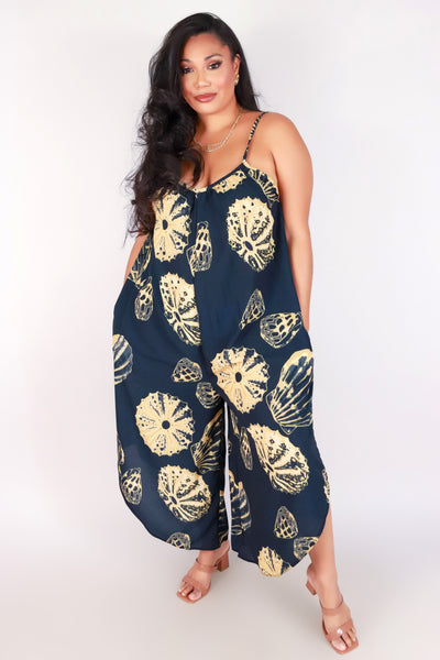 Jeans Warehouse Hawaii - PLUS PRINTED JUMPSUITS - SHELL NO WAIST JUMPSUIT | By LUZ