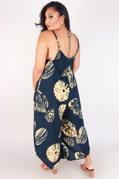 Jeans Warehouse Hawaii - PLUS PRINTED JUMPSUITS - SHELL NO WAIST JUMPSUIT | By LUZ