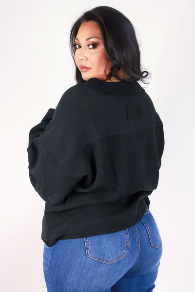 Jeans Warehouse Hawaii - PLUS 3/4 & L/S Knit Tops - APOLOGY ACCEPTED TOP | By VERY J