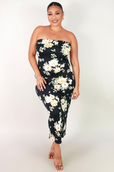 Jeans Warehouse Hawaii - PLUS PLUS KNIT PRINT DRESES - SPRING VIBES MAXI DRESS | By ZENOBIA