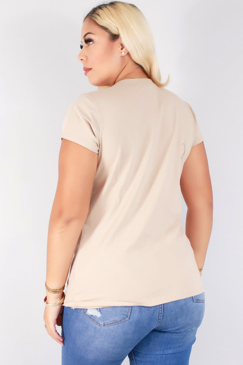 Jeans Warehouse Hawaii - PLUS BASIC SCOOP NECK TEES - I&