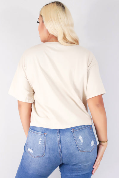 Jeans Warehouse Hawaii - PLUS S/S SCREENS - MAMA CROPPED TEE | By JANTZEN BRANDS CORP