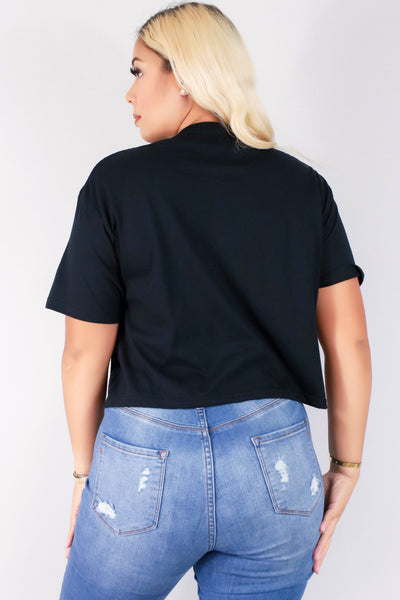 Jeans Warehouse Hawaii - PLUS S/S SCREENS - MAMA CROPPED TEE | By JANTZEN BRANDS CORP