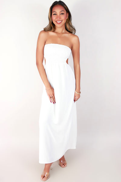 Jeans Warehouse Hawaii - TUBE LONG SOLID DRESSES - KEEP YOUR HEAD UP DRESS | By I JOAH