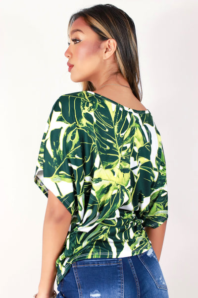 Jeans Warehouse Hawaii - SS PRINT - MONSTERA DOLMAN TOP | By LUZ