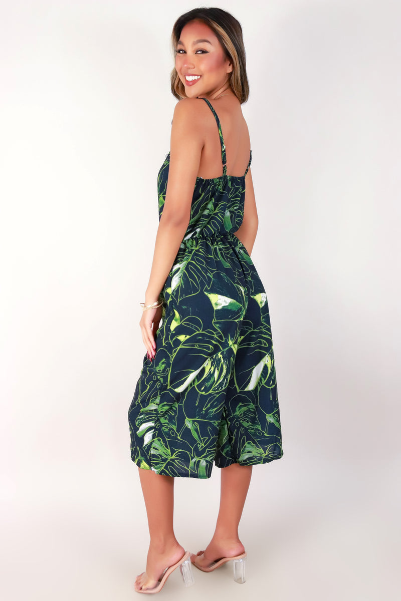 Jeans Warehouse Hawaii - PRINT CASUAL JUMPSUITS - MONSTERA JUMPSUIT | By LUZ