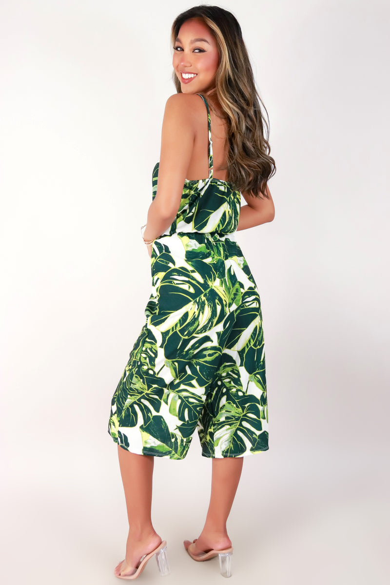 Jeans Warehouse Hawaii - PRINT CASUAL JUMPSUITS - MONSTERA JUMPSUIT | By LUZ