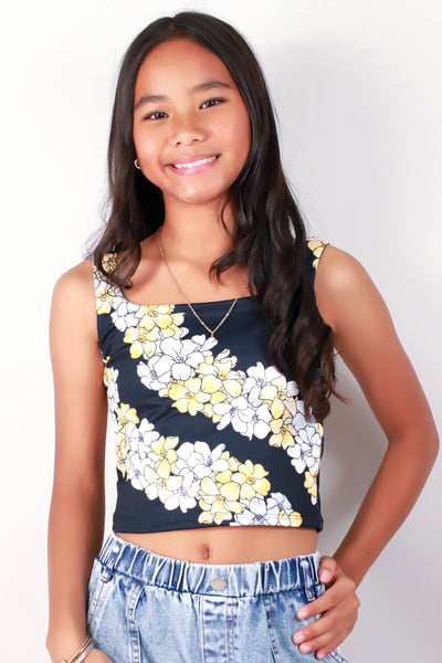 Jeans Warehouse Hawaii - S/L PRINT TOP 7-16 - PUAKENIKENI TANK TOP | KIDS SIZE 7-16 | By LUZ