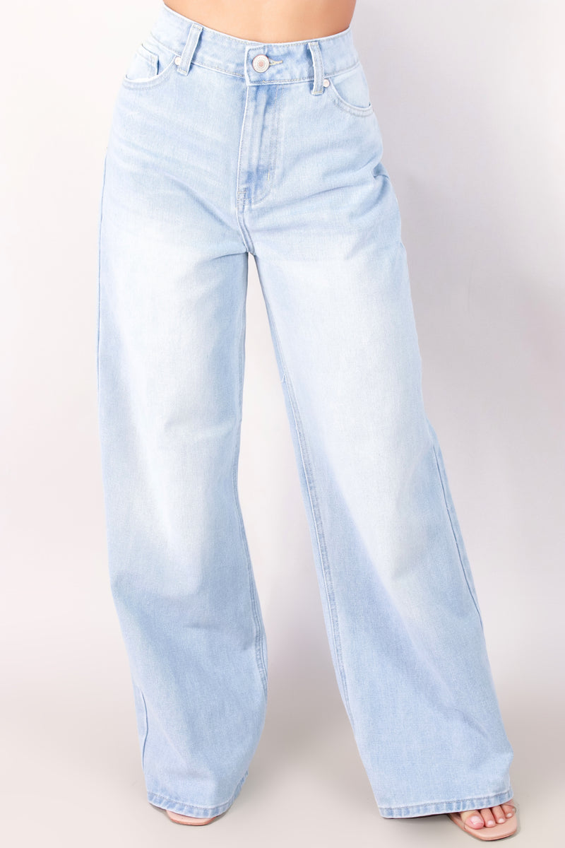 Jeans Warehouse Hawaii - JEANS - CRYSTAL WIDE LEG JEANS | By SEASON STAR INC