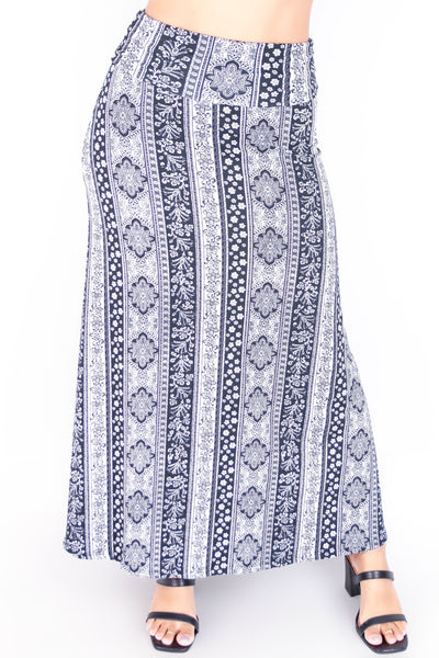 Jeans Warehouse Hawaii - KNIT LONG SKIRT - ONE LOVE SKIRT | By PAPERMOON/ B_ENVIED