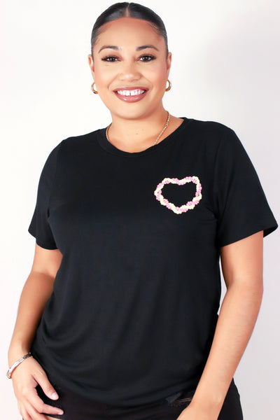 Jeans Warehouse Hawaii - PLUS S/S SCREENS - PIKAKE HEART TEE | By LUZ