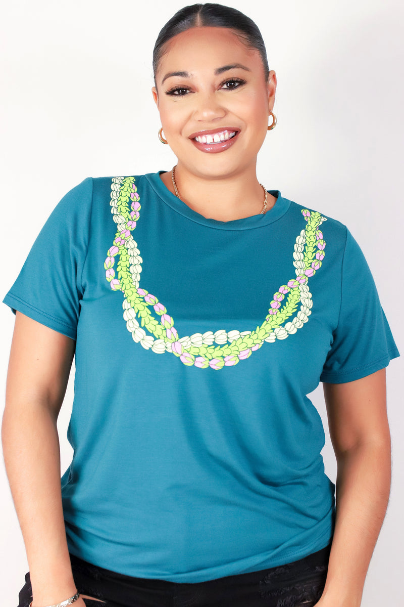 Jeans Warehouse Hawaii - PLUS S/S SCREENS - LOKELANI PIKAKE PAKALANA TEE | By LUZ