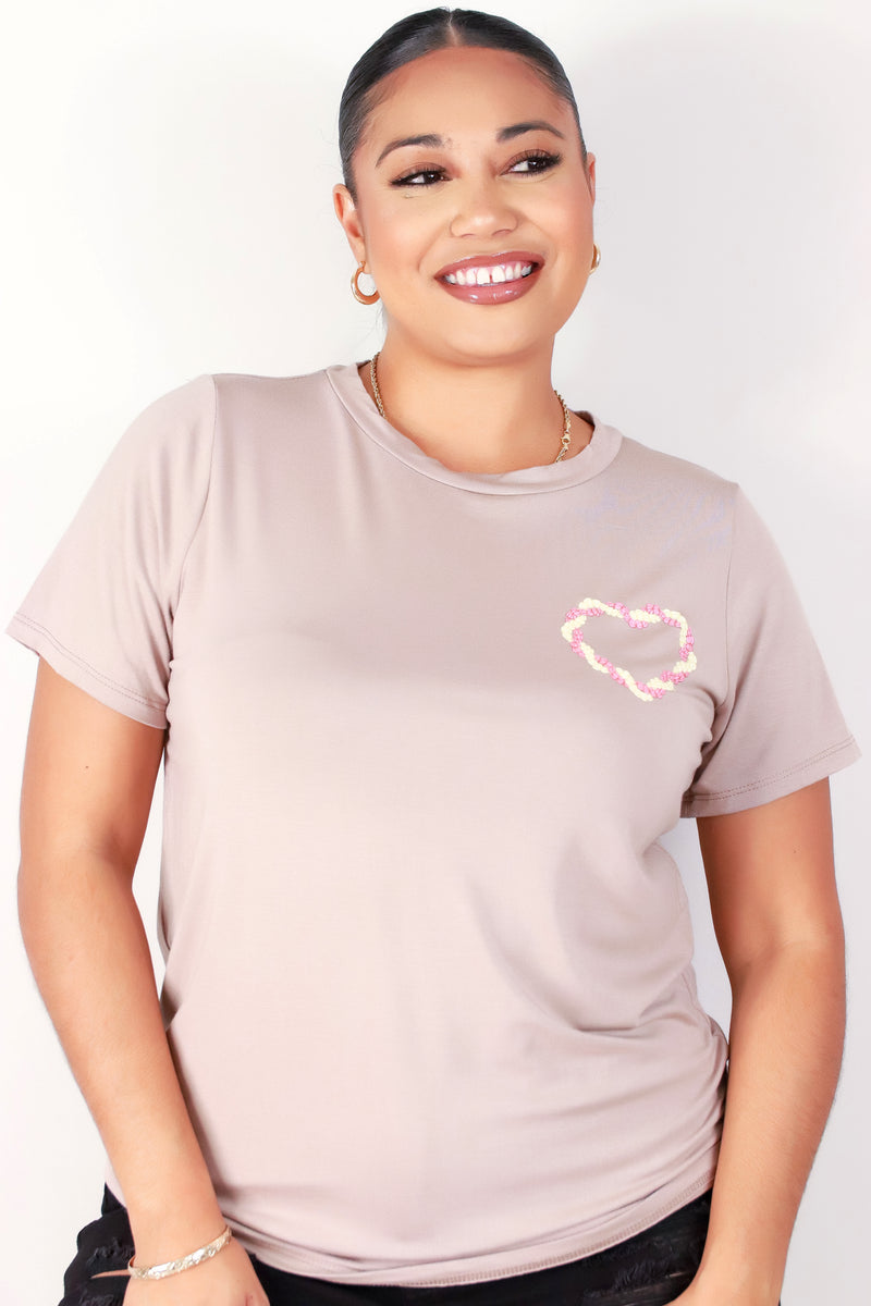 Jeans Warehouse Hawaii - PLUS S/S SCREENS - PIKAKE HEART TEE | By LUZ