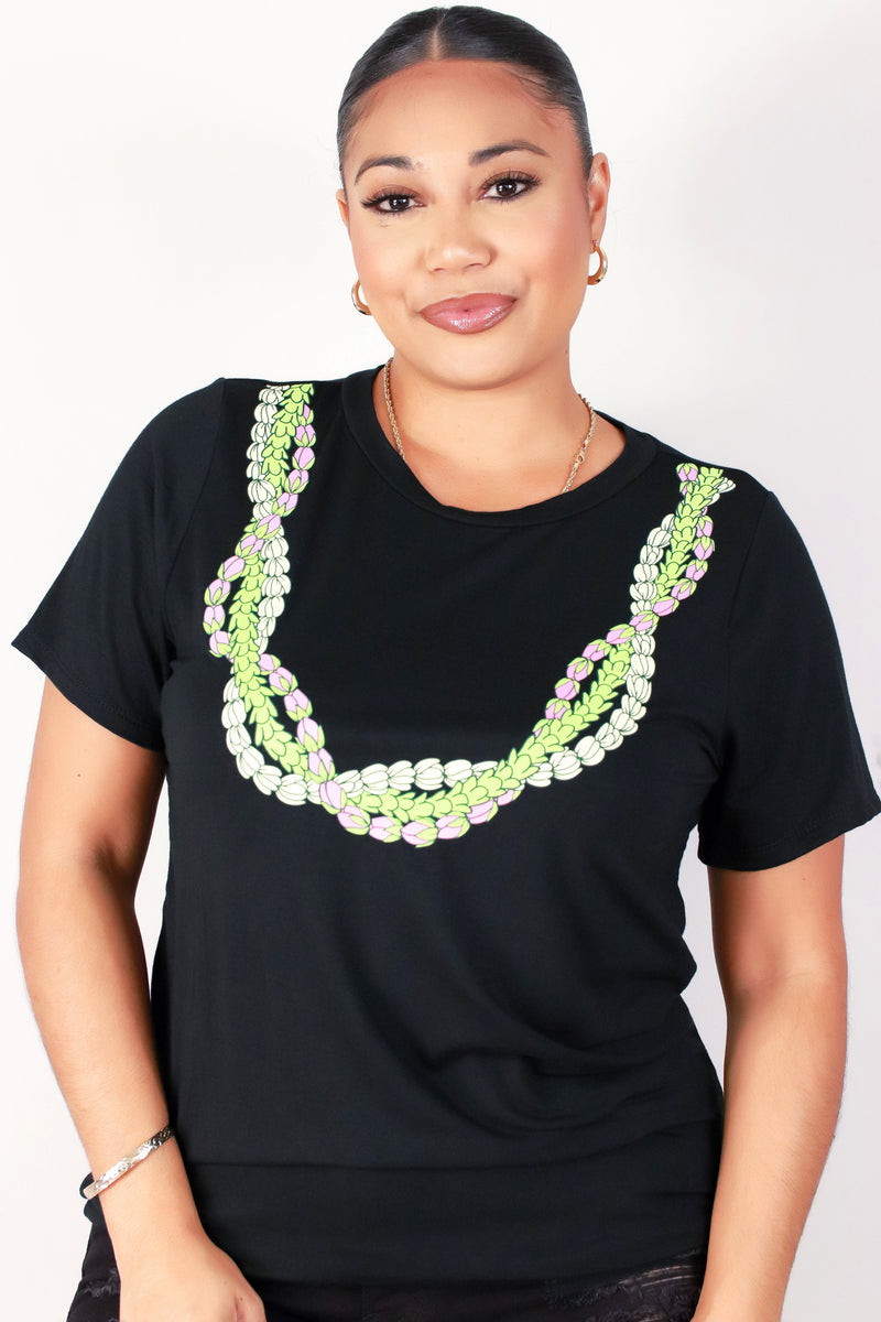 Jeans Warehouse Hawaii - PLUS S/S SCREENS - LOKELANI PIKAKE PAKALANA TEE | By LUZ