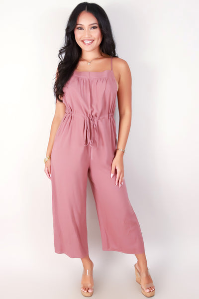 Jeans Warehouse Hawaii - SOLID JUMPERS - TIE WAIST JUMPSUIT | By ROKOKO