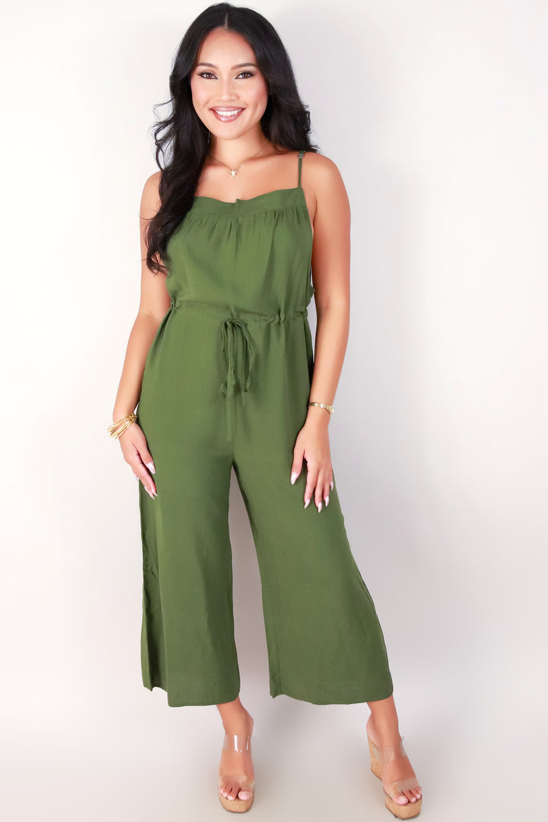 Jeans Warehouse Hawaii - SOLID JUMPERS - TIE WAIST JUMPSUIT | By ROKOKO