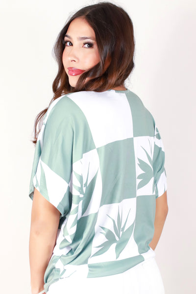 Jeans Warehouse Hawaii - SS PRINT - BIRD OF PARADISE DOLMAN TOP | By LUZ