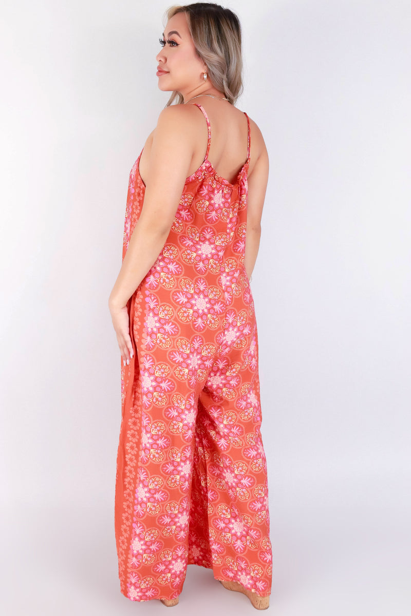 Jeans Warehouse Hawaii - PRINT JUMPERS - FLORAL NO WAIST JUMPSUIT | By VERY J