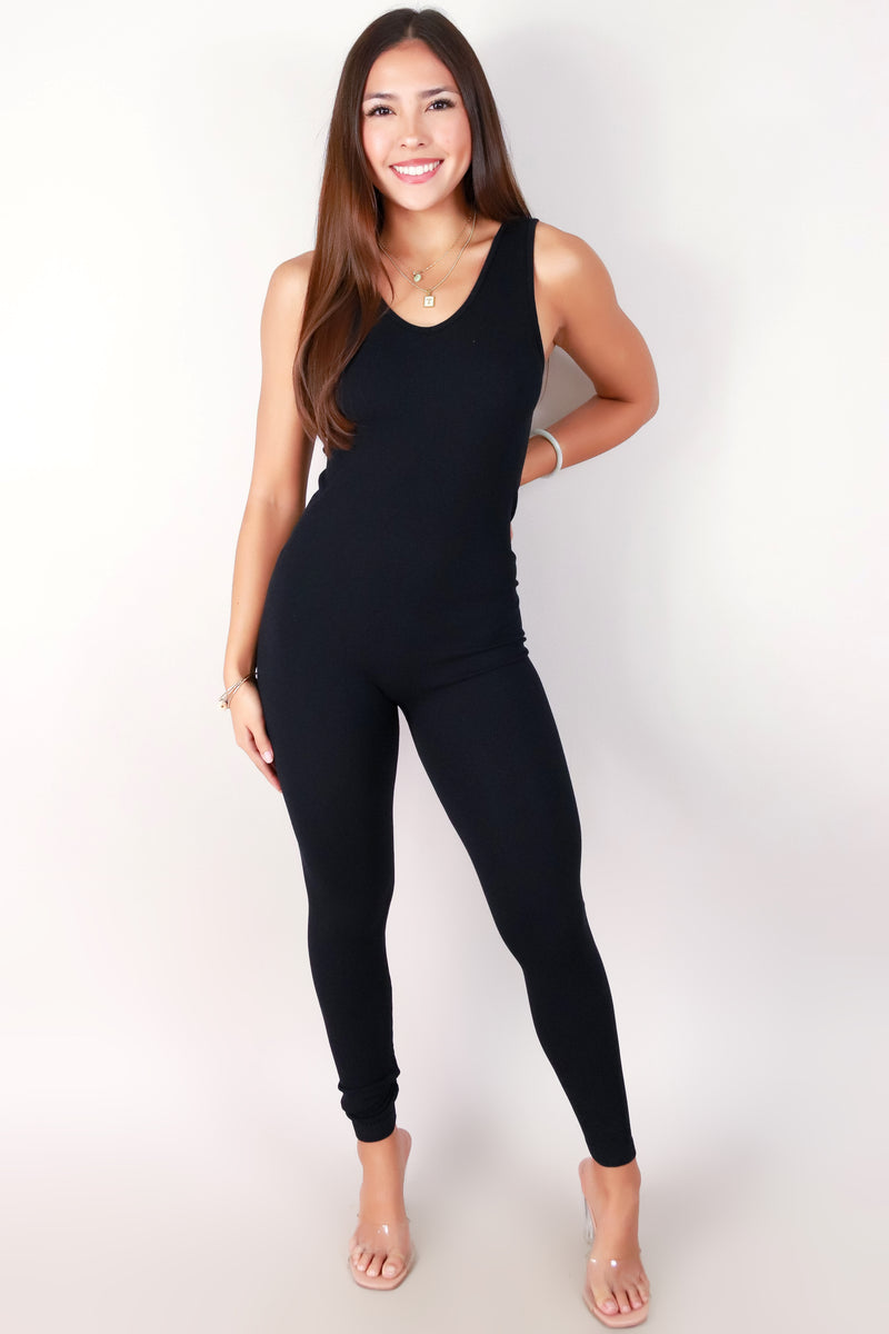 Jeans Warehouse Hawaii - SOLID CASUAL JUMPSUITS - CUT YOUR LINE JUMPSUIT | By ZENANA (KC EXCLUSIVE,INC