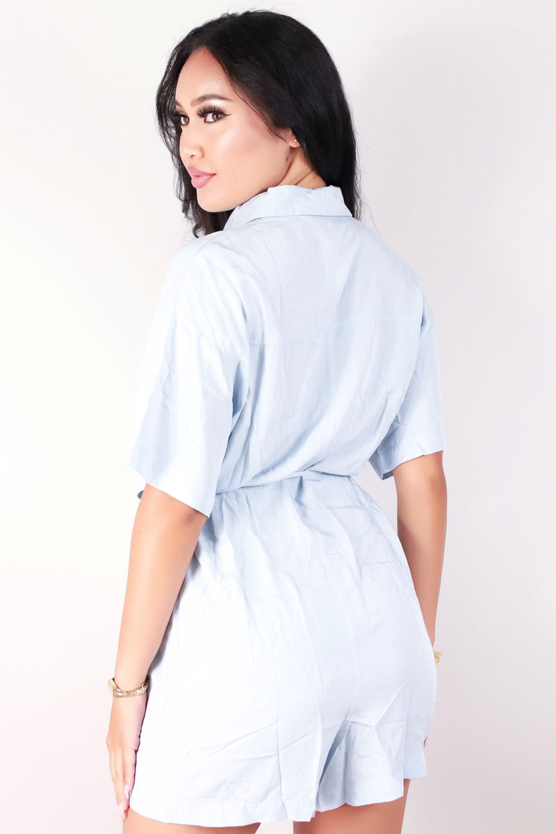 Jeans Warehouse Hawaii - SOLID ROMPERS - BUTTON DOWN ROMPER | By ROKOKO