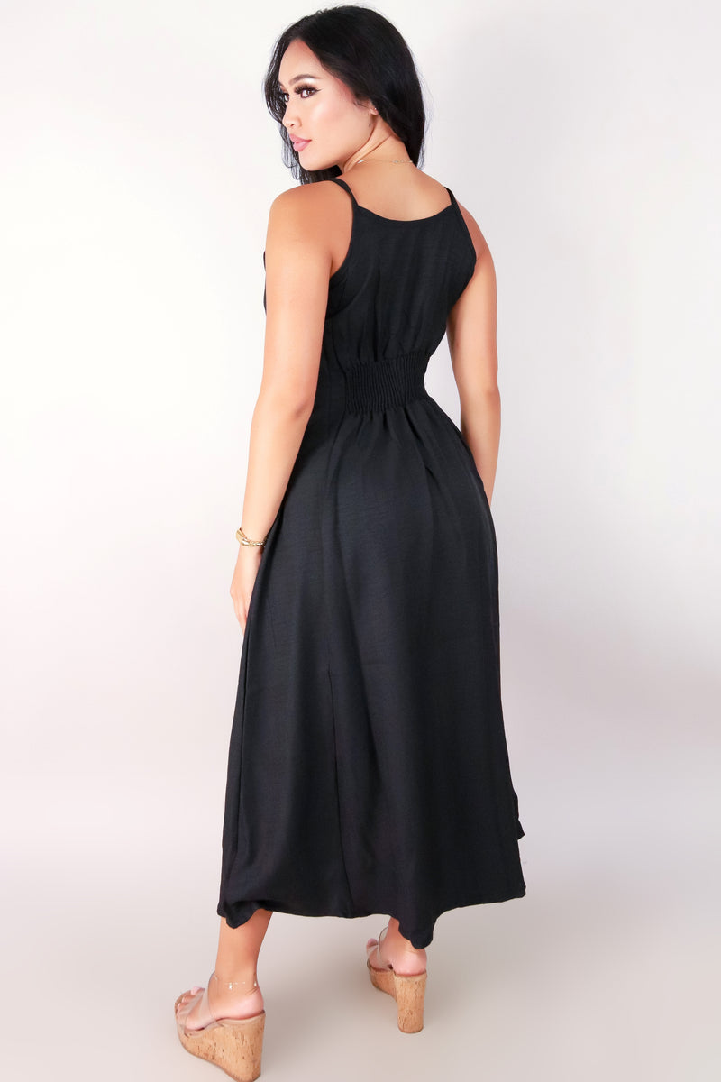 Jeans Warehouse Hawaii - SOLID LONG DRESSES - SLEEVELESS V-NECK MAXI DRESS | By OLIVE & CO