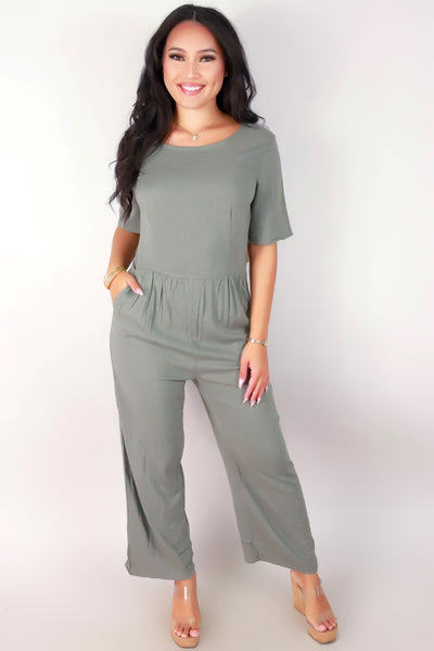 Jeans Warehouse Hawaii - SOLID JUMPERS - V-BACK JUMPSUIT | By ROKOKO