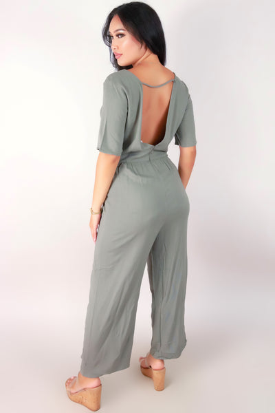 Jeans Warehouse Hawaii - SOLID JUMPERS - V-BACK JUMPSUIT | By ROKOKO