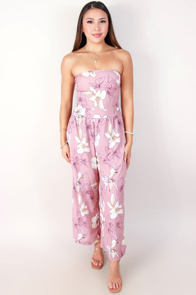 Jeans Warehouse Hawaii - PRINT CASUAL JUMPSUITS - GINGER LILY TUBE JUMPSUIT | By LUZ