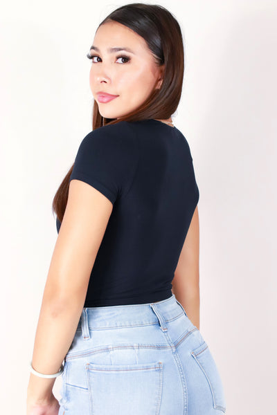 Jeans Warehouse Hawaii - SS CASUAL SOLID - I'M FLATTERED CROP TOP | By ANWND