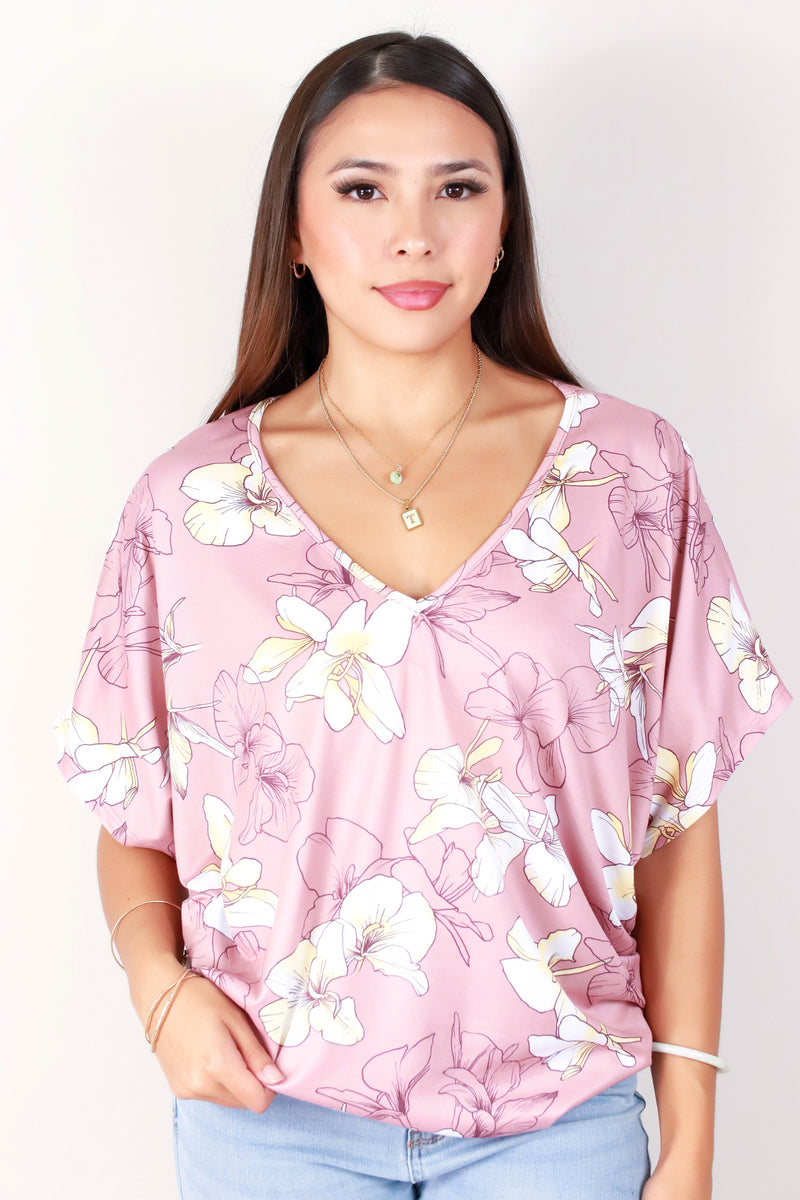 Jeans Warehouse Hawaii - SS PRINT - GINGER LILY DOLMAN TOP | By LUZ