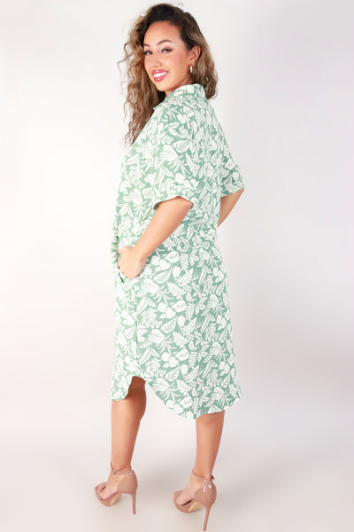 Jeans Warehouse Hawaii - SLEEVE SHORT PRINT DRESSES - NO HESITATION DRESS | By LUZ