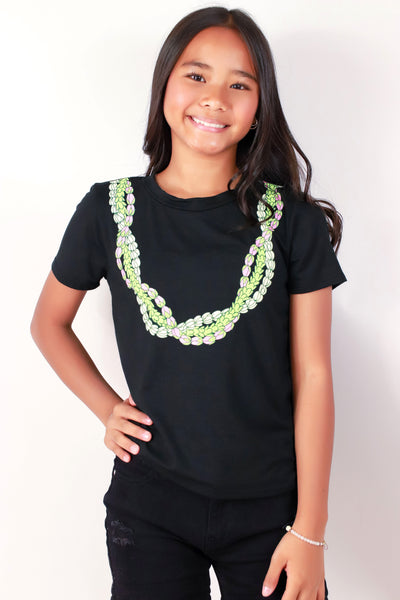 Jeans Warehouse Hawaii - S/S PRINT 7-16 - LOKELANI PIKAKE PAKALANA TEE | KIDS SIZE 7-16 | By LUZ