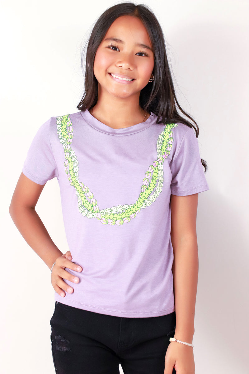 Jeans Warehouse Hawaii - S/S PRINT 7-16 - LOKELANI PIKAKE PAKALANA TEE | KIDS SIZE 7-16 | By LUZ