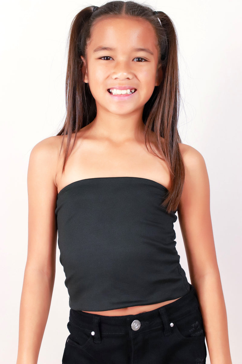 Jeans Warehouse Hawaii - S/L SOLID TOPS 4-6X - STOP AND STARE TUBE TOP | KIDS SIZE 4-6X | By LUZ